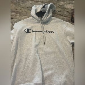 Medium Gray Champion hoodie